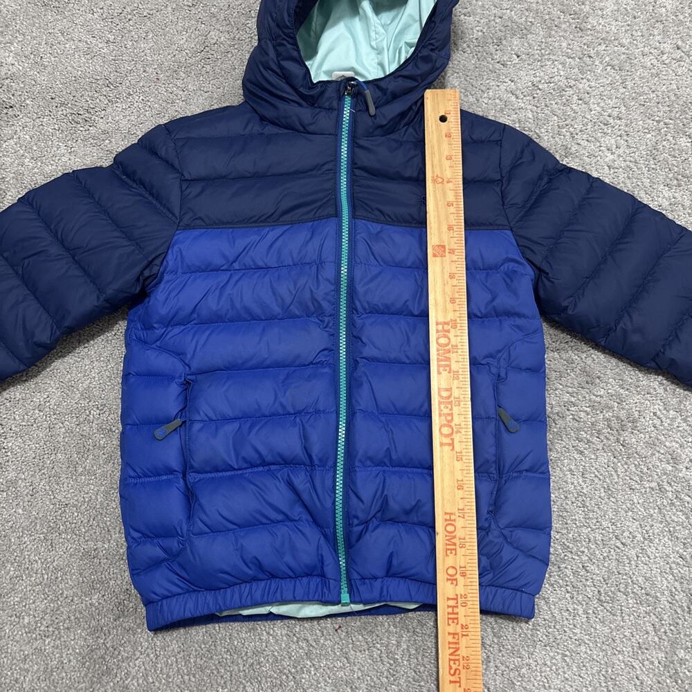 STIO Kids Down Hooded Jacket Blue Size 8 Youth - Picture 5 of 8